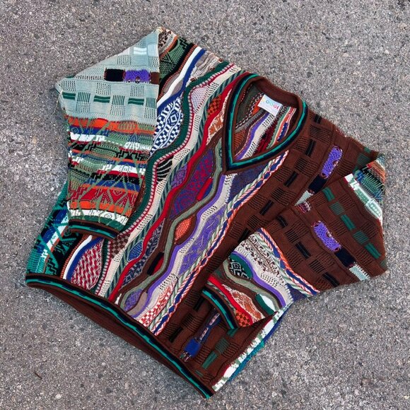 Vintage 90s Coogi Australia 3D Knit Sweater Size XL